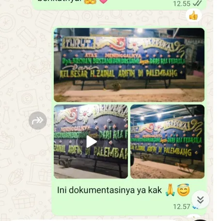 Pengiriman Papan Bunga Duka Poleng Gesi